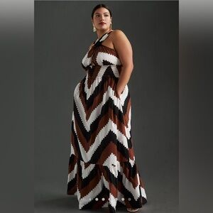 Anthropologie Halter Dress Plus Size